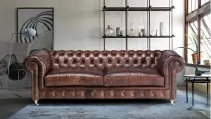 Vista Sofá chester piel Bodonni