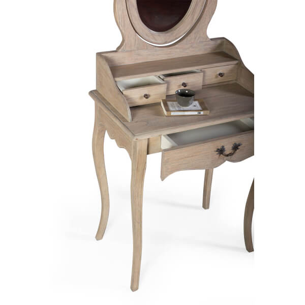 Tocador Eglantine Artisans Keen Replicas tallado a mano madera maciza