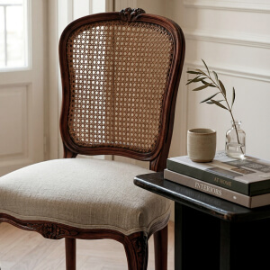 Silla Louis Pata Cabriole keen caoba