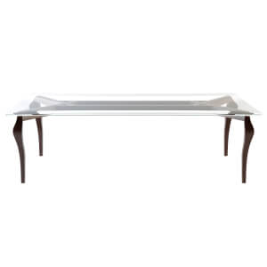 Mesa de de Comedor Stiletto Vetro Rectangular Castelo