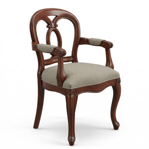 silla-sillon oval keen caoba