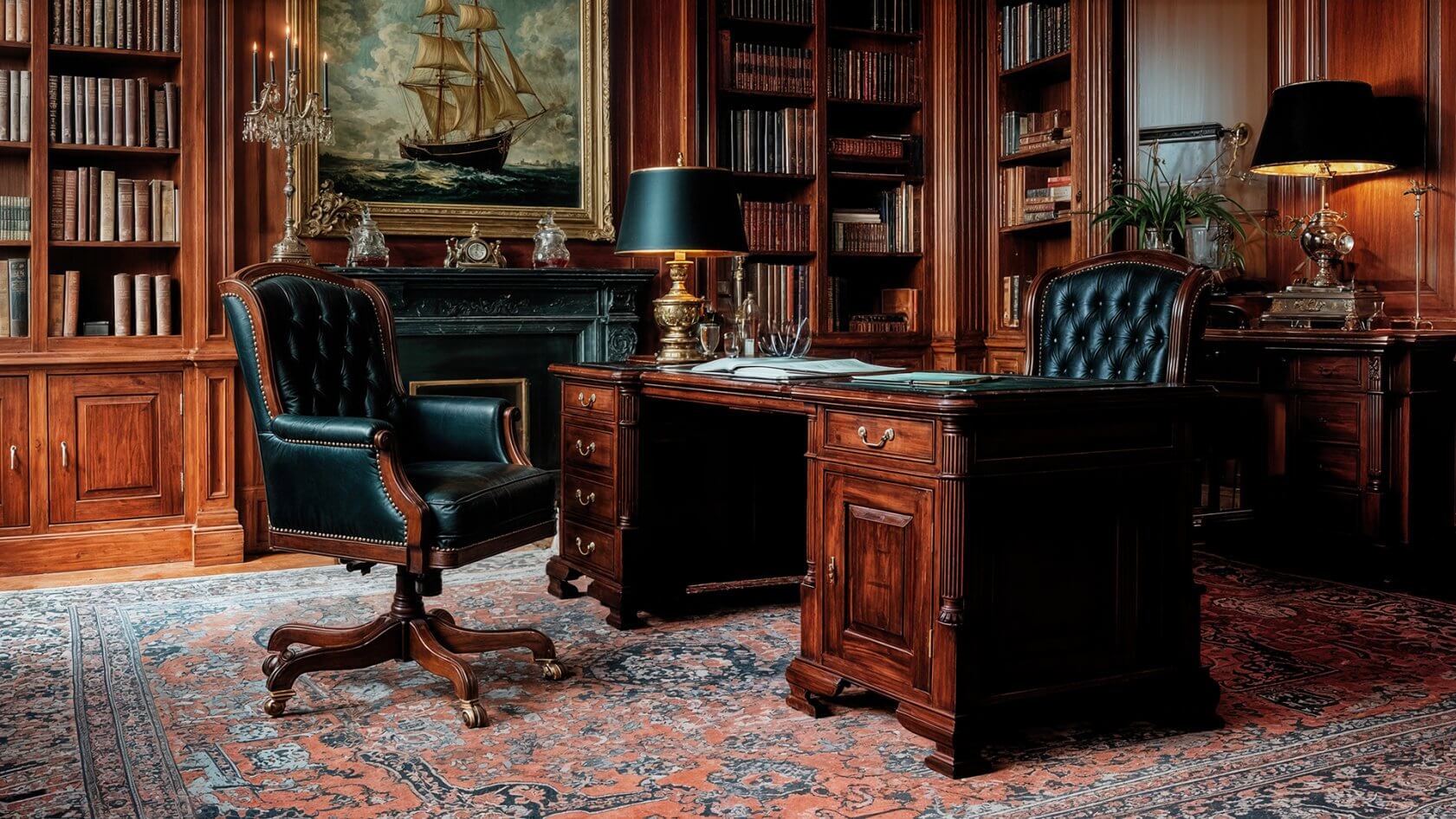 Escritorio-Klein-keen-caoba